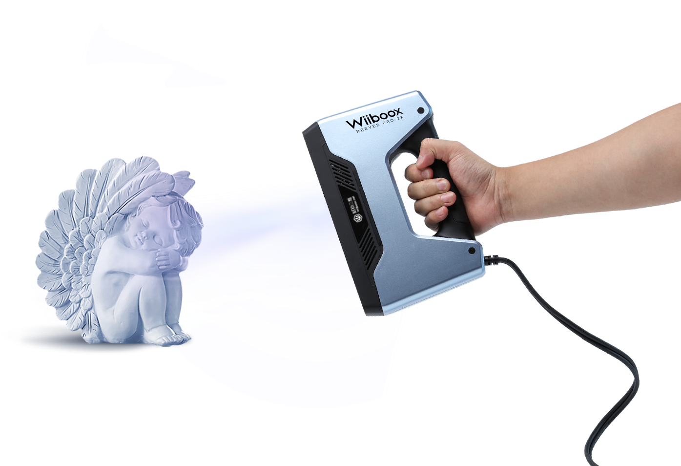 在物体上贴标志点或者喷上白色显影剂就可以不接触物体进行误差在0